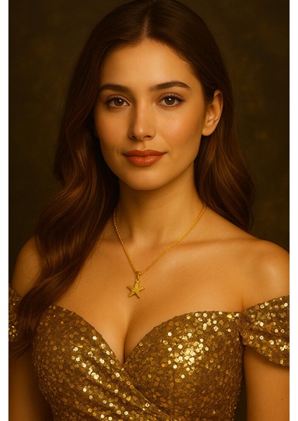 Altın Kaplama Deniz Yıldızı Kolye – Yaz Esintili Minimal Tasarım fırsatları