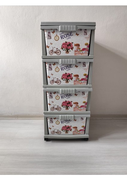 Rose Desenli Plastik Komodin Sebzelik fırsatları