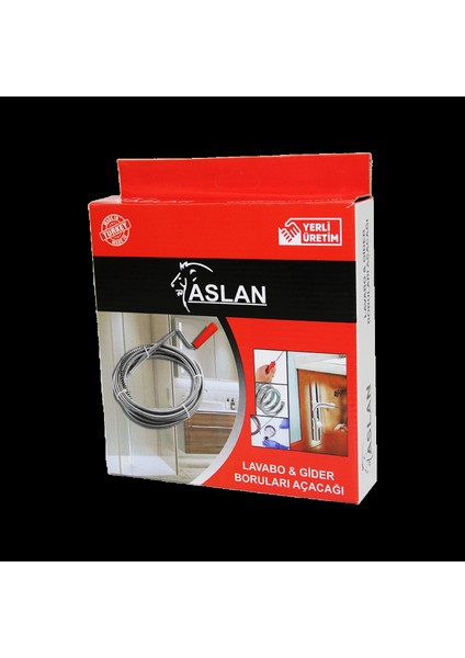 3mt x 6mm Susta Spral Lavabo - Gider Açar (4887)