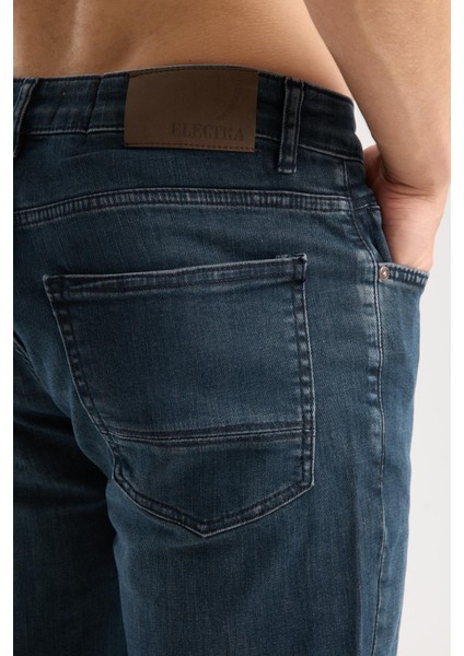 Erkek Kot Pantolon Jean Regular Fit Pamuklu Esnek Straight Leg Denim - %98 Pamuk %2 Lycra fiyatları