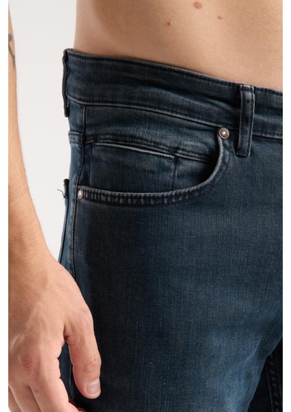 Erkek Kot Pantolon Jean Regular Fit Pamuklu Esnek Straight Leg Denim - %98 Pamuk %2 Lycra modelleri