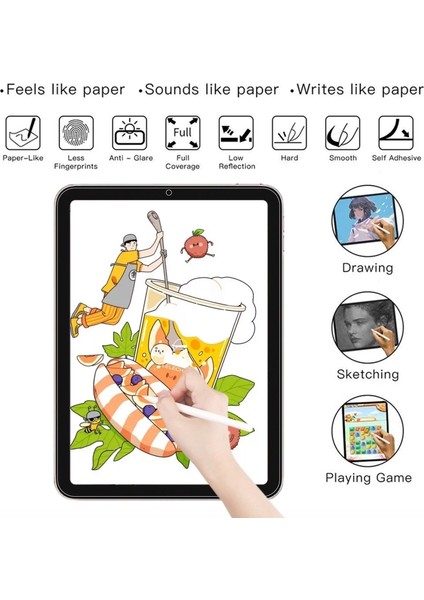 Samsung Galaxy Tab S10 Plus Uyumlu Paperlike Kağıt Hissi Yazım Çizim Ekran Koruyucu Film modelleri