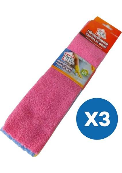 Mikrofiber 4'lü Temizlik Bezi (3'lü Paket)