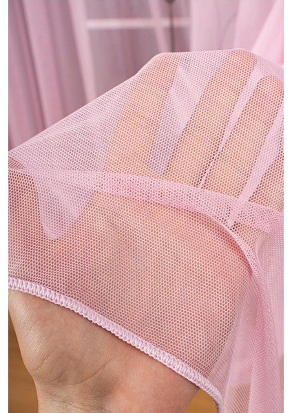 Grek Pembe Tül 1 \ 3 Sık Pileli Kırışmaz Ütü Istemez Grek Pembe Tül Pano, Fon, Tül, Perde, modelleri