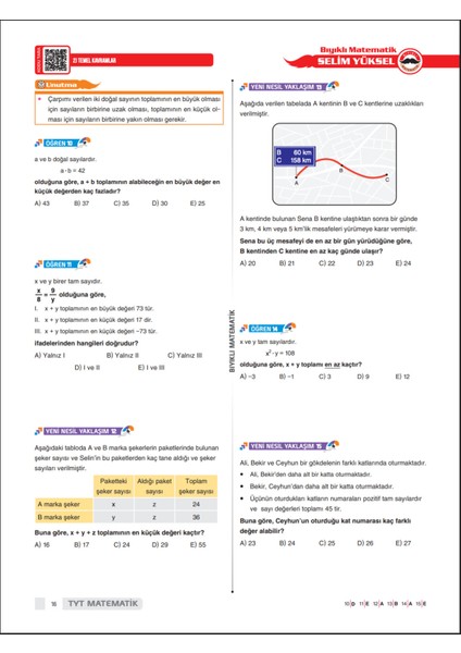 55 Günde Tyt Matematik Kampı Video Ders Kitabı Selim Yüksel 2026 modelleri