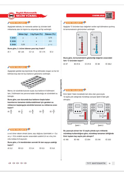 55 Günde Tyt Matematik Kampı Video Ders Kitabı Selim Yüksel 2026 indirimleri