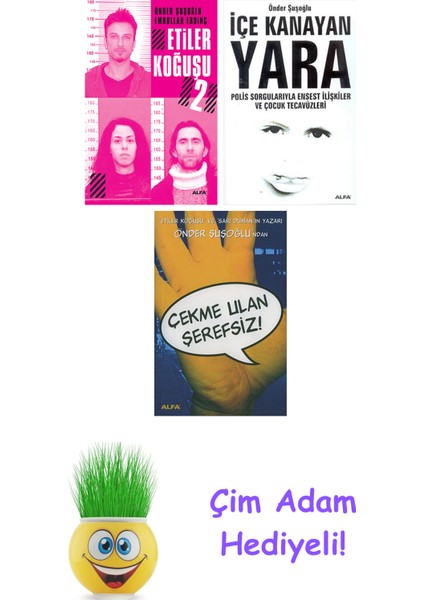 Önder Şuşoğlu 3 Kitap Seti + Çim Adam Hediye