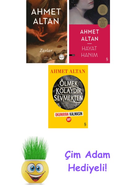 Ahmet Altan 3 Kitap Seti + Çim Adam Hediye
