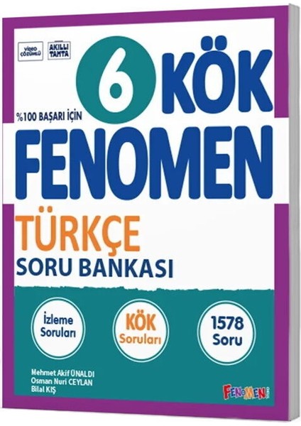 Fenomen 6. Sınıf Türkçe Kök Soru Bankası Fenomen Yayınları