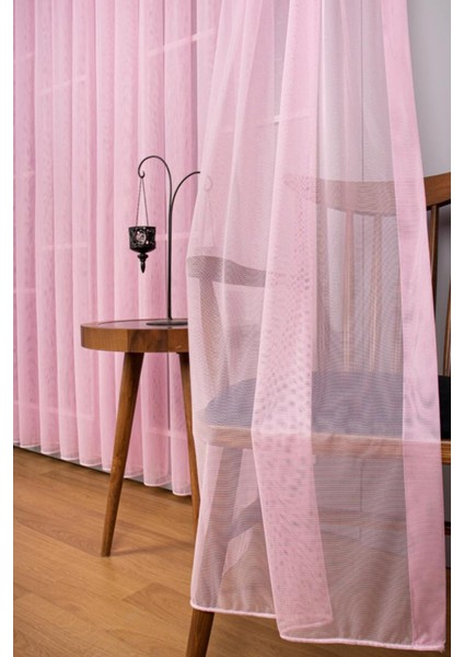 Grek Pembe Tül 1 \ 3 Sık Pileli Kırışmaz Ütü Istemez Grek Pembe Tül Pano, Fon, Tül, Perde,