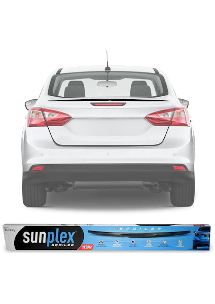 Sunplex Ford Focus 3/4 Sedan Bagaj Üstü Spoiler Piano Black 2011-2017