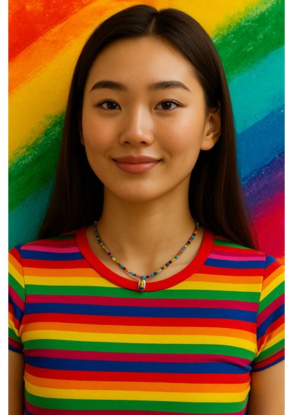 Renkli Boncuklu Deniz Kabuklu El Yapımı Bohem Kolye modelleri