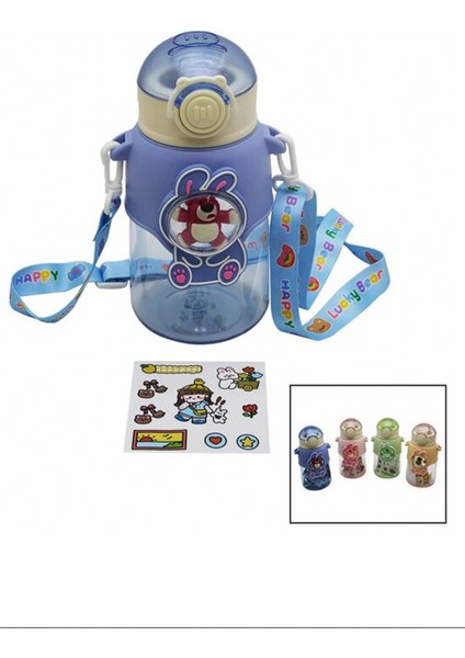 Renkli Mika Kristal Suluk Matara 600ML ROYALEKS-CLKN2045