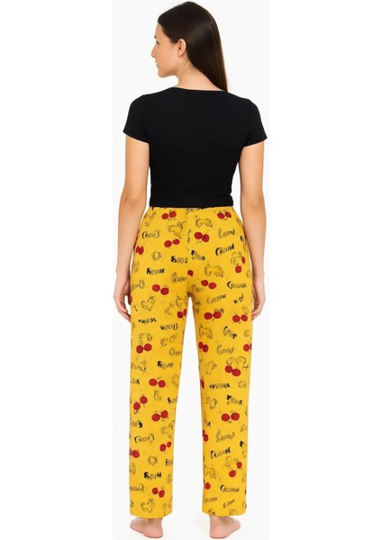 Pamuklu Kurdele Bel Detaylı Cepsiz Ince Nefes Alan Kumaş Pijama Altı fiyatları