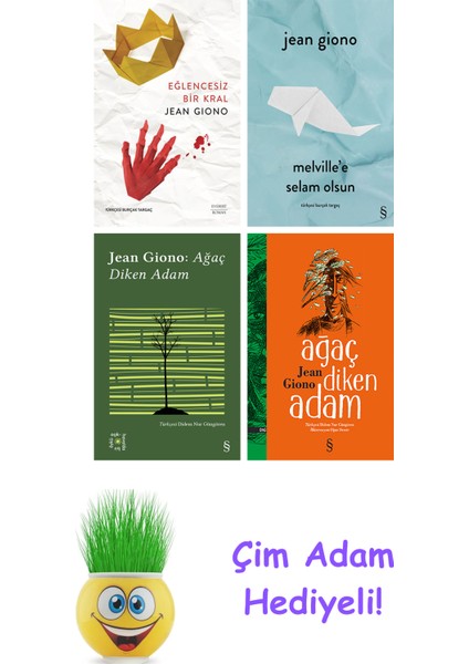 Jean Giono 4 Kitap Seti + Çim Adam Hediye