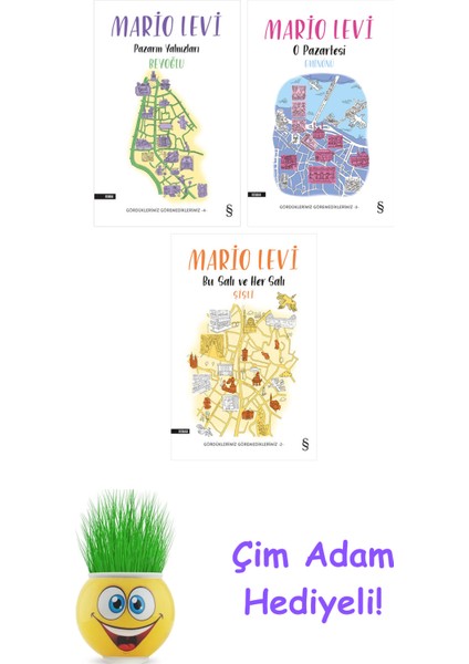 Mario Levi 3 Kitap Seti + Çim Adam Hediye
