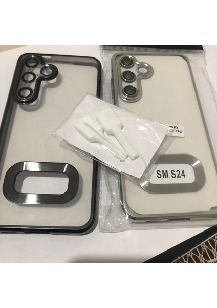 2 Adet Samsung S24 Kılıf+Kablo Koruyucu