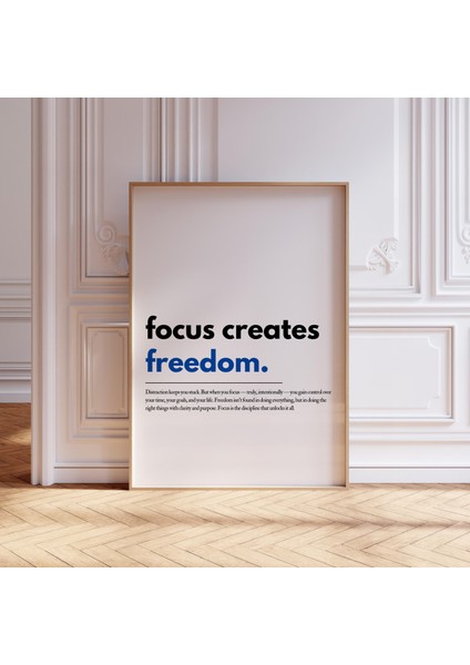 Odaklanma Özgürlük Yaratır: Motivasyonel Tipografi Sanatı ( )
