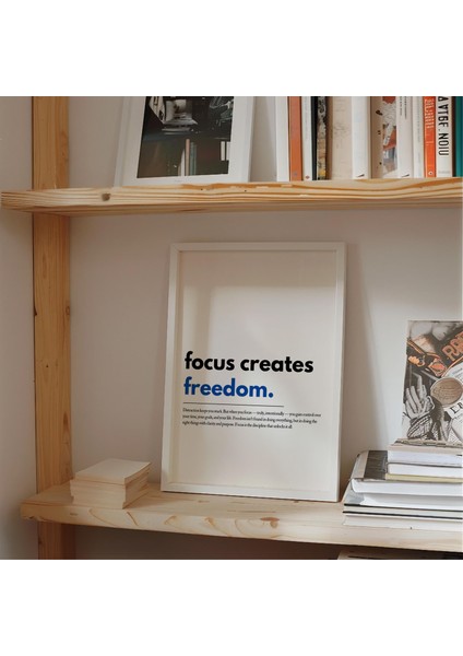 Odaklanma Özgürlük Yaratır: Motivasyonel Tipografi Sanatı ( ) fiyatları