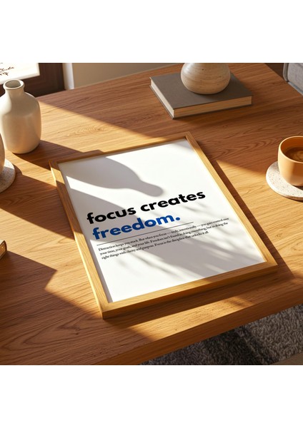 Odaklanma Özgürlük Yaratır: Motivasyonel Tipografi Sanatı ( ) modelleri