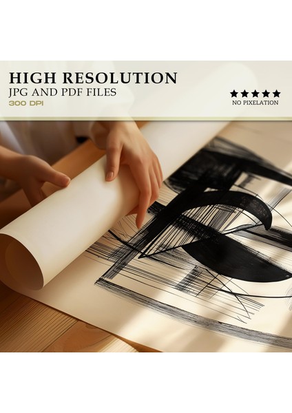 Bej Siyah Geometrik Duvar Sanatı, Modern Dekor Orta Yüzyıl, Bauhaus Poster fiyatları