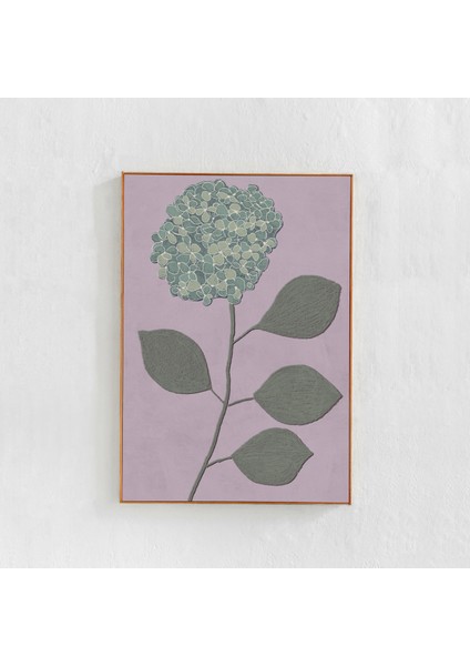 Mavi Ortanca Çiçeği: Illüstrasyon. Leylak Odası Dekoru