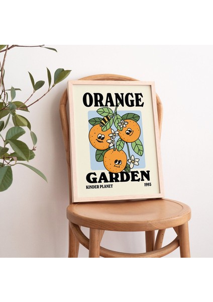 Retro Portakal Bahçesi Posteri, Botanik Baskı, Çiçek Pazarı Posteri, Çiçek Baskısı modelleri