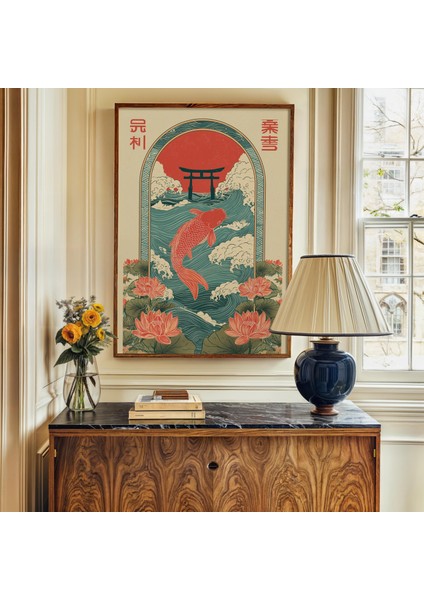 Japon Halk Sanatı Koi Balığı modelleri