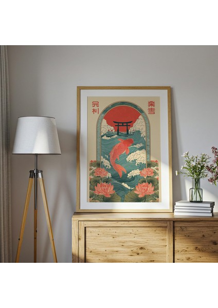 Japon Halk Sanatı Koi Balığı fırsatları