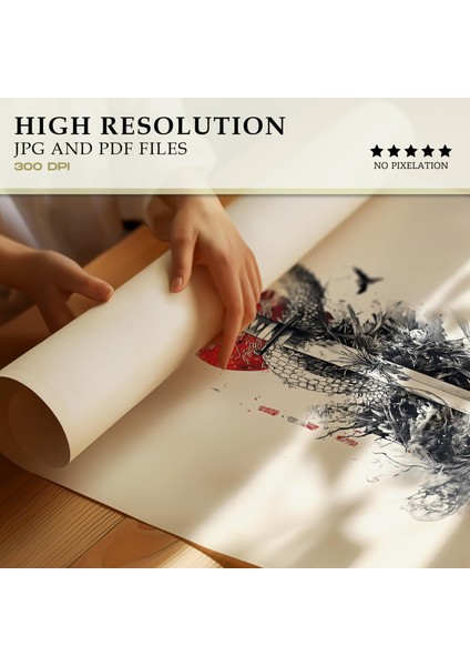 Japon Katana Sanatı, Japon Geleneksel Poster, Japon Duvar Sanatı fiyatları