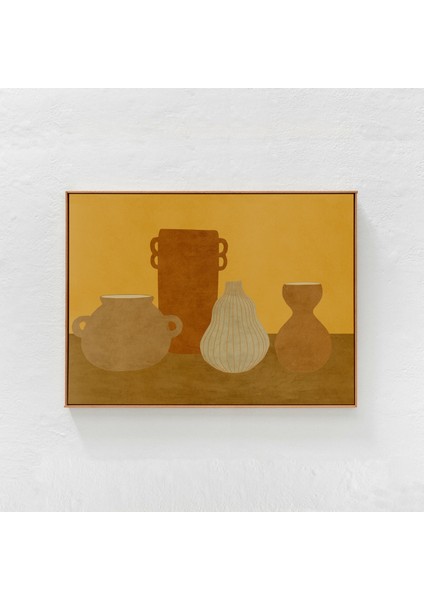 Modern Bohem Vazolar: Toprak Tonları, Kahverengi Hardal Sarısı Sanat