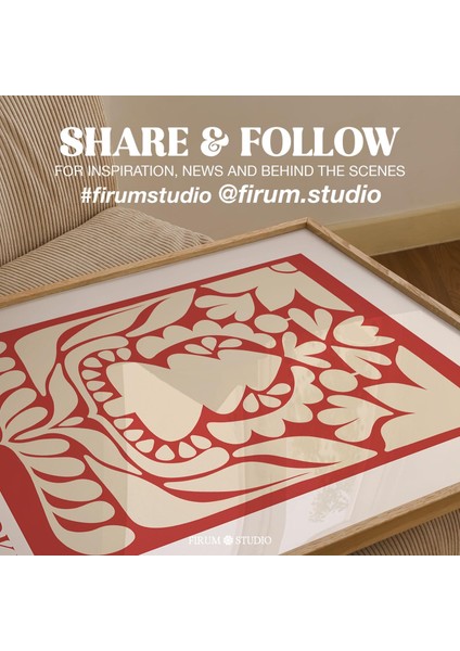 Kırmızı Noel Pazarı Duvar Sanatı, Maksimalist Tatil Ağacı Posteri fiyatları