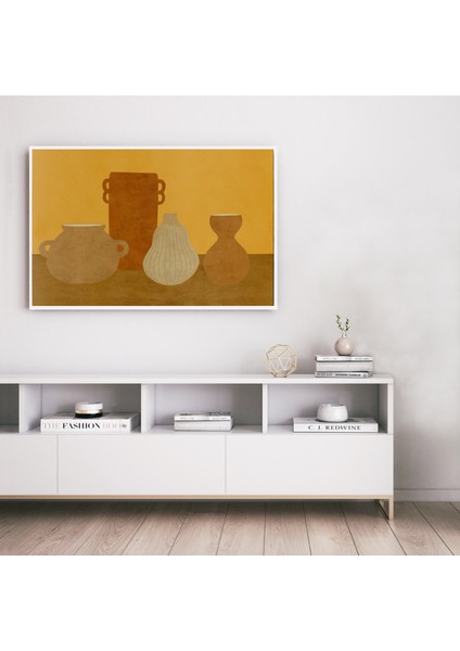 Modern Bohem Vazolar: Toprak Tonları, Kahverengi Hardal Sarısı Sanat indirimleri