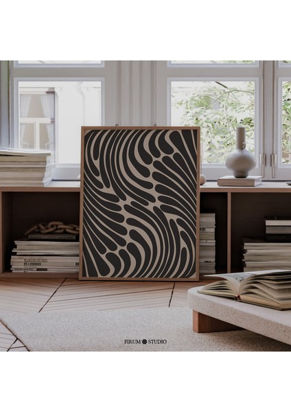 Soyut Siyah Yapraklar Sanatı