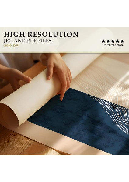 Minimalist Soyut Duvar Sanatı: Japandi Geometrik ( & ) modelleri