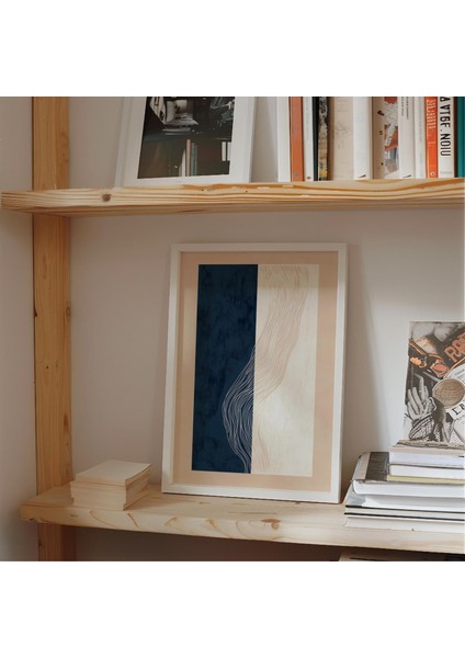 Minimalist Soyut Duvar Sanatı: Japandi Geometrik ( & )