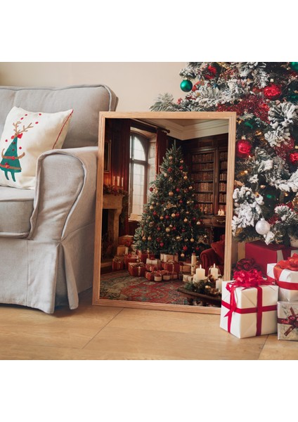 Vintage Noel Ağacı Duvar Sanatı, Klasik Tatil Oturma Odası fiyatları