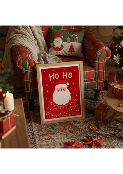 Vintage Noel Baba: Kırmızı "ho Ho" Tatil Dekoru ( & ) fiyatları