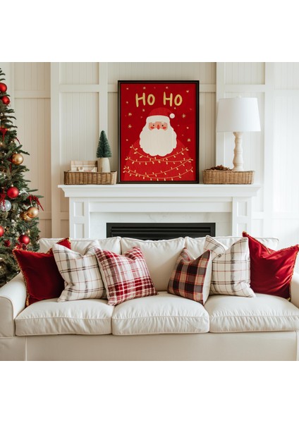 Vintage Noel Baba: Kırmızı "ho Ho" Tatil Dekoru ( & ) modelleri