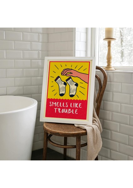 Komik Banyo Posteri: Sorun Kokuyor, Tuhaf Çorap Sanatı (& Dosyalar) fiyatları