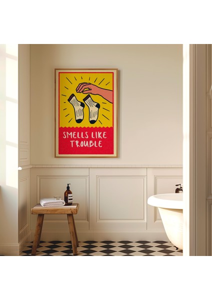 Komik Banyo Posteri: Sorun Kokuyor, Tuhaf Çorap Sanatı (& Dosyalar) modelleri