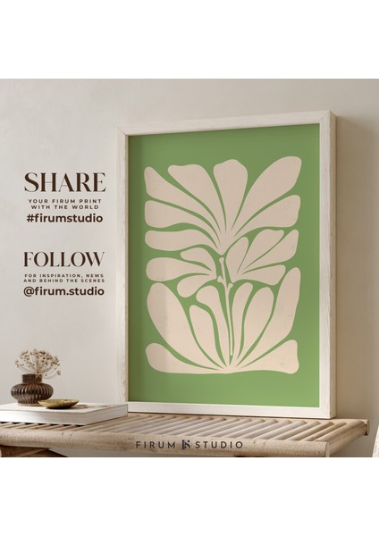 Yeşil Botanik Sanatı, Büyük Soyut, Duvar Sanatı, Orta Yüzyıl Modern, Parlak Renkli Sanat fiyatları