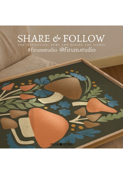 Koyu Cottagecore Mantar Duvar Sanatı, Kasvetli Orman Sanatı fiyatları