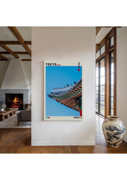 Tokyo Japonya Poster: Senso-Ji Tapınağı Duvar Sanatı ( & ) fırsatları