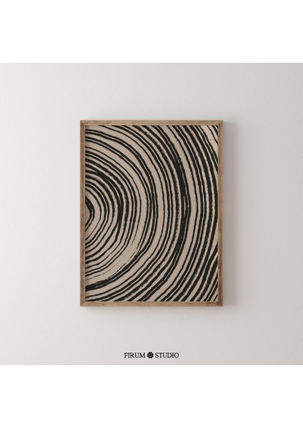 Fırça Darbeleri Siyah ve Bej Sanat, Orta Yüzyıl Modern, Çizgi Sanat Poster fiyatları