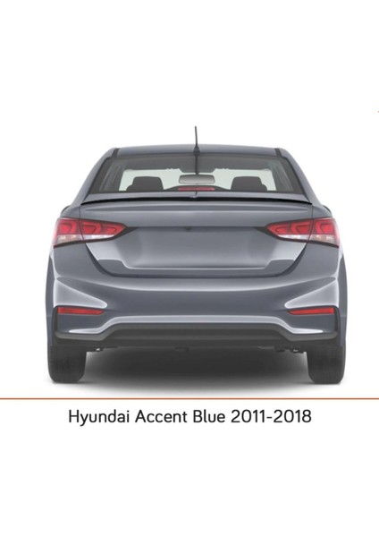 Sunplex Hyundai Accent Blue Bagaj Üstü Spoiler Piano Black 2011-2018