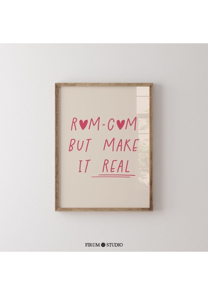 Romantik Komedi Ama Gerçekçi Olsun Nötr Sevgililer Günü Duvar Sanatı - Sevimli Minimalist Yatak Odası Duvar Dekoru, Modern Aşk Sanatı | fiyatları