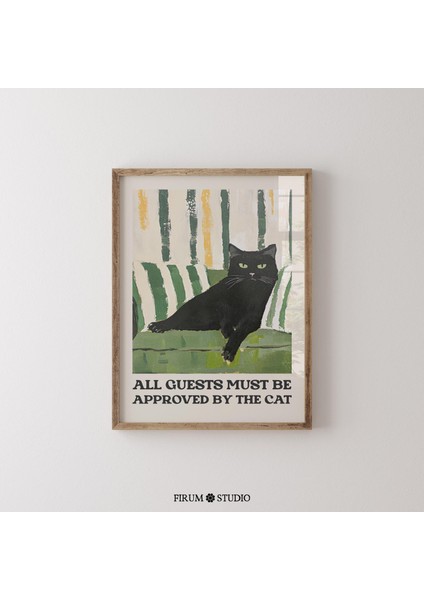 Komik Siyah Kedi Duvar Sanatı fiyatları