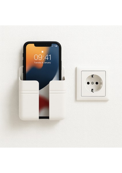 2 Adet Güçlü Yapışkanlı Çok Amaçlı Telefon, Kumanda Tutacağı Telefon ve Kumanda Standı Beyaz fırsatları