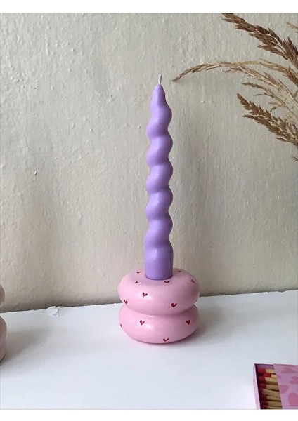 Kalpli Beton Şamdan Mumluk